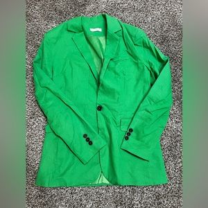 ZunePoar Women’s Cut Green Blazer Jacket